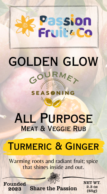 Golden Glow, Passion Fruit, Turmeric & Ginger Seasoning