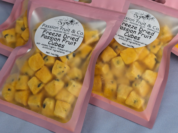 Freeze Dried Passion Fruit Cubes