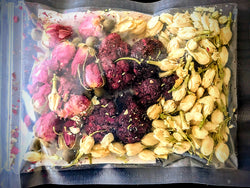 "Velvet Bloom Infusion" (Dark Plum, Jasmine, Dark Red Rose)